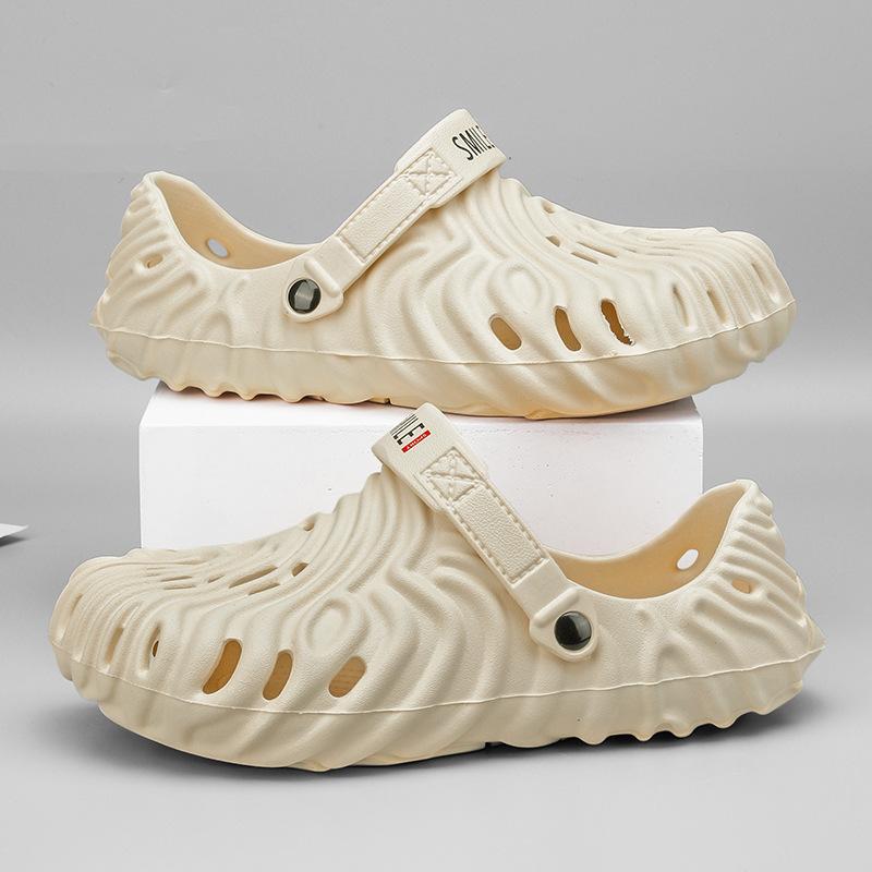 

2024 нові зовнішньоторговельні туфлі з отвором для пальця, чоловічий одяг, літо, нові, трендові, для занять спортом на відкритому повітрі, пляжні, круті шльопанці 44 бежевий