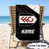 1PC Custom Name Beach Towel Fulham FC Crest Beach Towel, Suitable for Camping, Travel, Beach Accessories, Super Absorbent, Family Gift