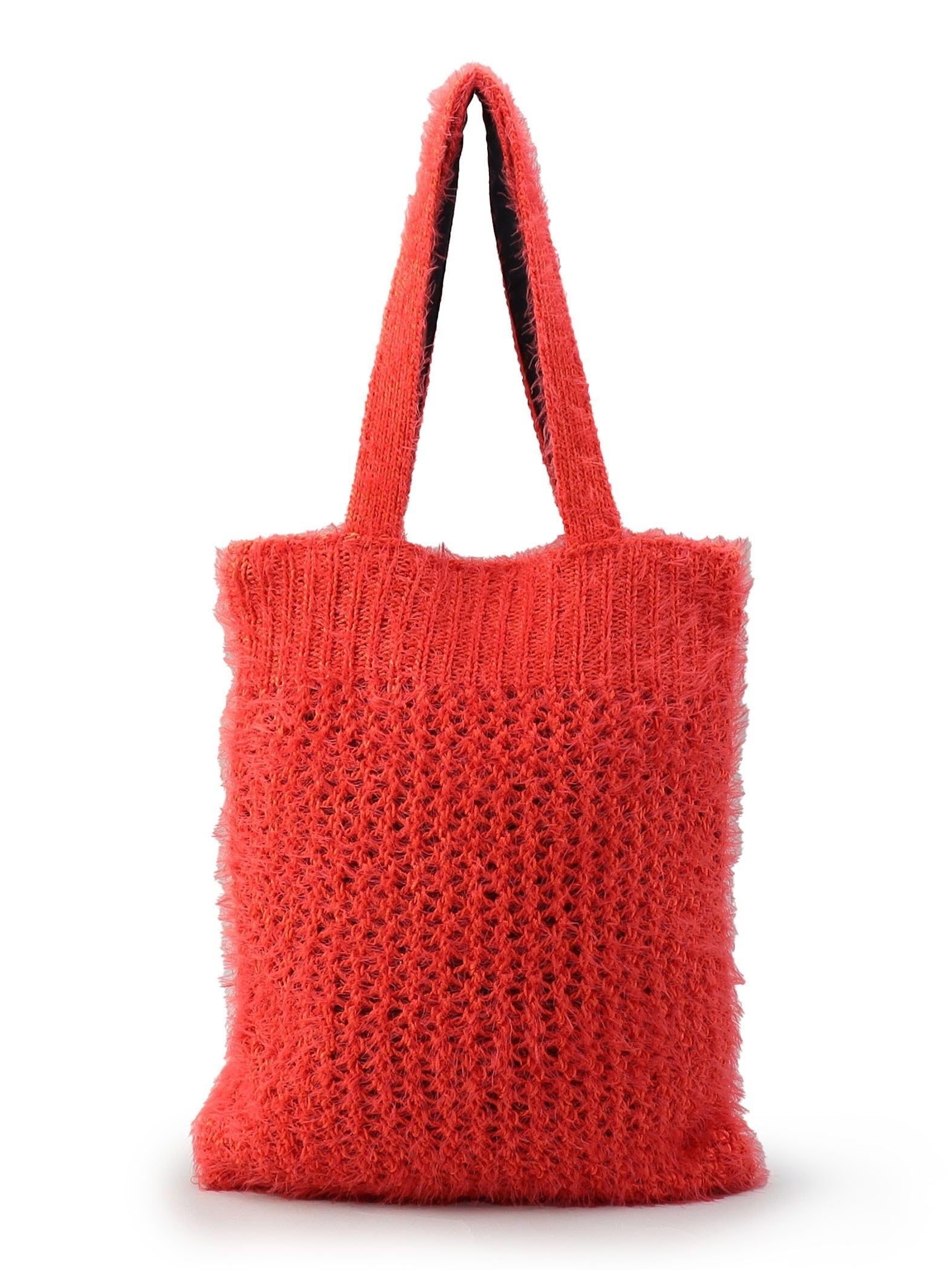 Плетеная сумка-тоут Cohen из сетчатой пряжи 76816000009 4500 ОРАНЖЕВЫЙ (45) СВОБОДНО