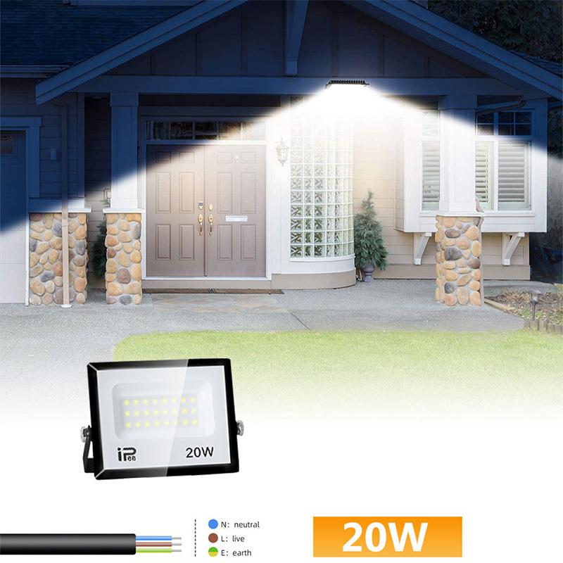 LED Floodlight IP66 Waterproof AC220V 110V Outdoor Spotlight 20W 30W 50W 70W 100W 150W 200W 300W Outdoor Lighting Spotlight