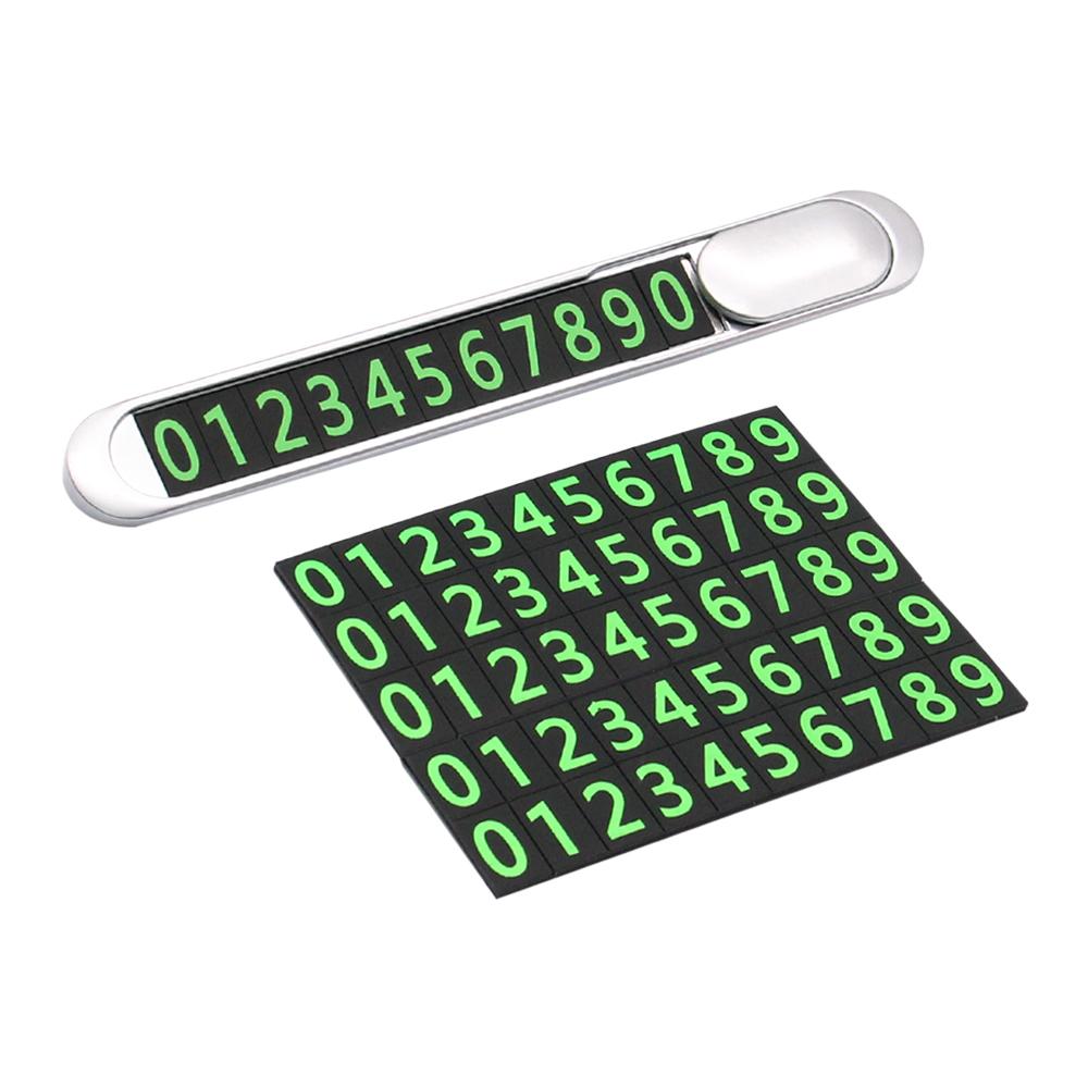 

1 шт. Номер телефона в визитной карточке автомобиля, временная табличка для парковки, наклейки для автомобиля, стайлинг, скрытый переключатель, автомобильные аксессуары серебряный
