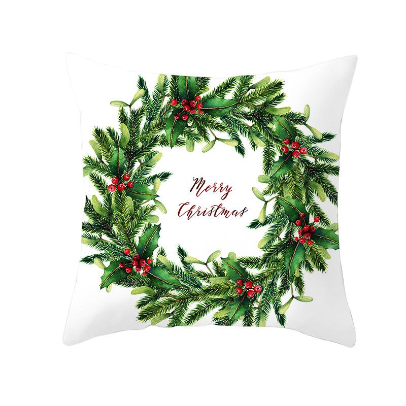 Fresh Green Christmas Pillow Cover Home Ornament Pillow Sleeping Pillow Cushion Cover Premium Durable Quality Useful