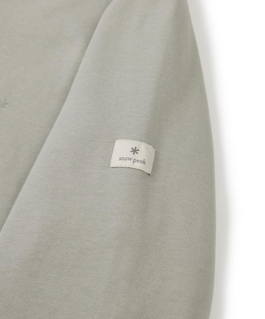 Snow Peak Jersey Basic Sweatshirt, Size L, GS-S25SMFHT50, Perfect for Camping, Outdoor Activities, and Festivals.