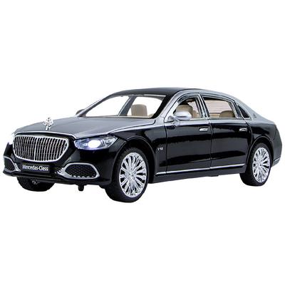 1/22 BENZ Maybach S680 Alloy Luxury Car Model Diecasts Metal Toy Vehicles Car Model High Simulation Sound Light Collection Kids Gifts