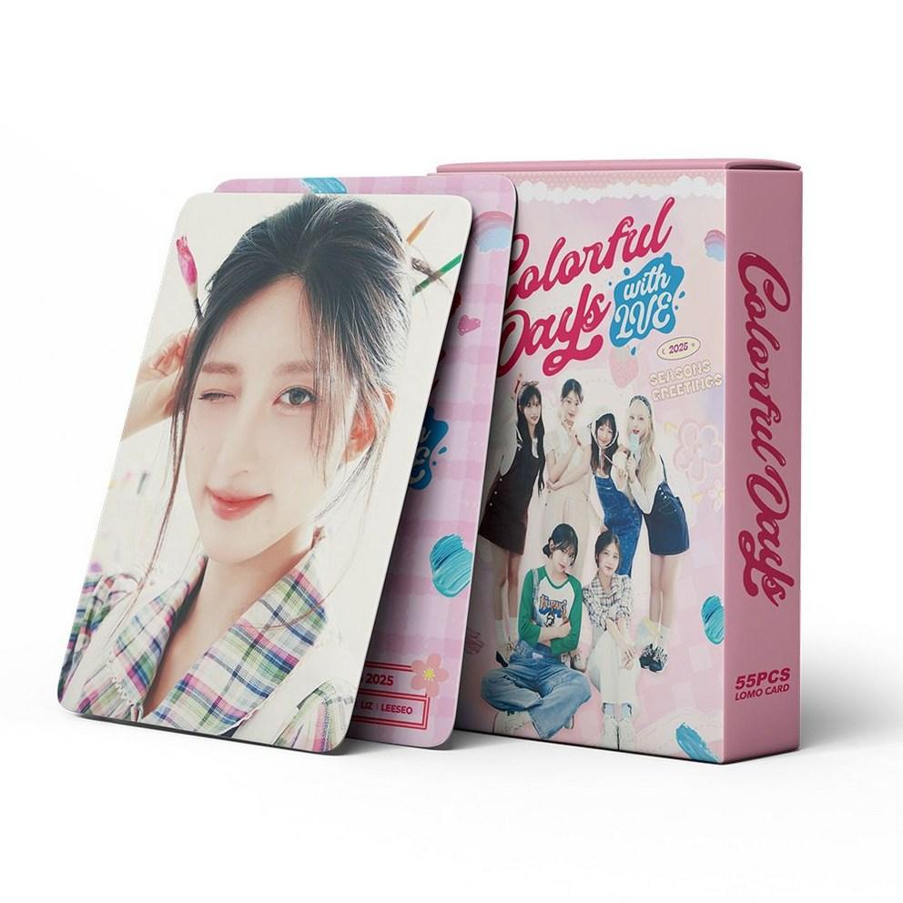 IVE 2025 Season's Greetings Colorful Days Photocard Photocard Non-conformist Domusong Dakku, 2 Pcs