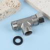 G1/2" T-Valve Toilet Dispenser Diverter Valve Three-Way Water Pipe Splitter Diverter Valve Bath Bidet Sprayer Shower Fitting
