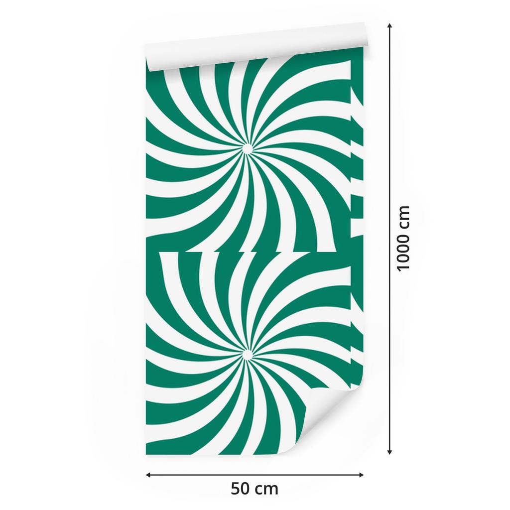 Hippie wallpaper sea background, white and mint for living room and bedroom 50x1000