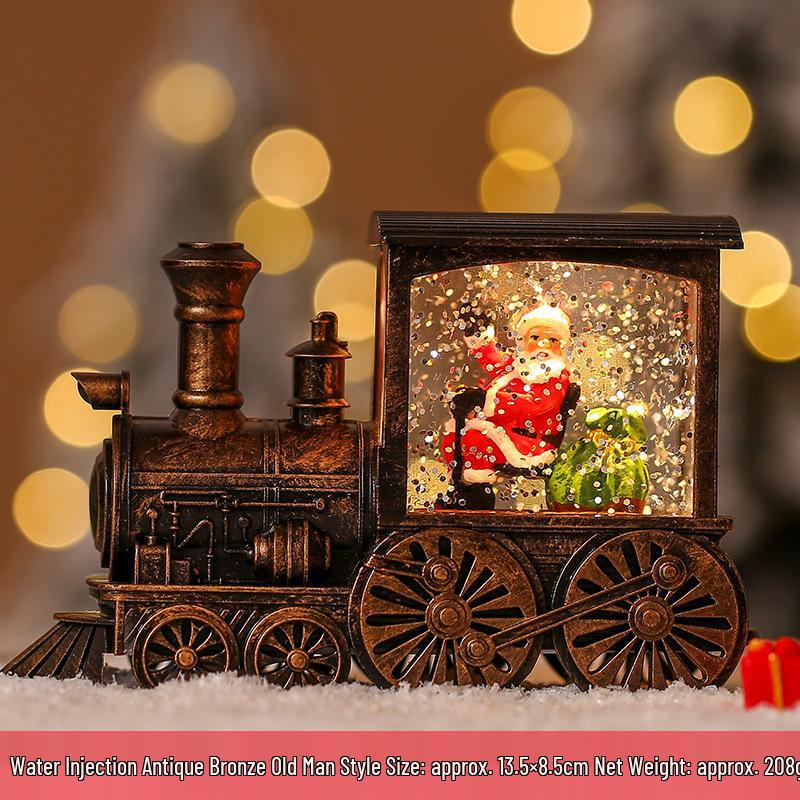 Julgransscen Lysande Vattenlykta - Skrivbordsdekoration & Köpcentrumdekoration