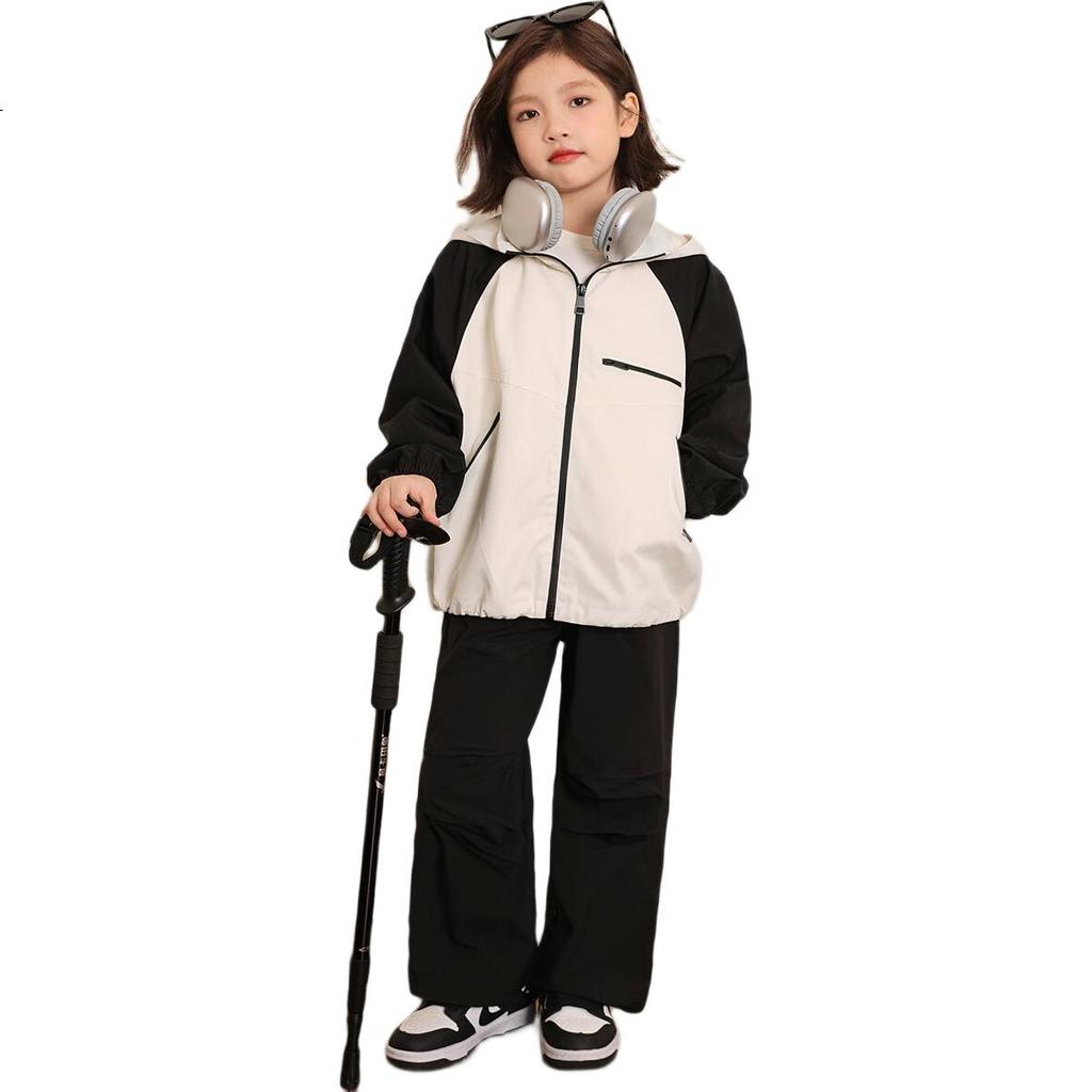 LUSON Chen Da Zhu Kinderbekleidung, Mädchen Cargohosen, Herbst 2025 Neuer Stil Outdoor Freizeithosen, Trendige Kinderhosen