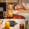 Tulip Flower Warm Candle Lamp French Retro Bedroom Bedside Lamp Fireless Fragrance Atmosphere Table Lamp