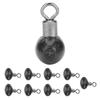 50PCS 13*7mm Fishing Swivels Bead T Shape Fishing Swivels Fishing Rolling Swivel  Carp Fishing