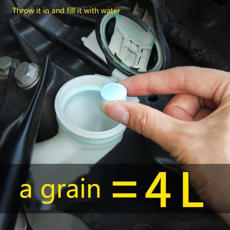 Powerful Windshield Cleaning Tablets Long Lasting Auto Glass Washer Winter Windshield Washer Antifreeze for Clear View