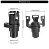 Car Drink Beverage Storage Solution Flexible Adjustment Carbon Fiber Look 360 Degree Rotating Base for Frequent Drivers