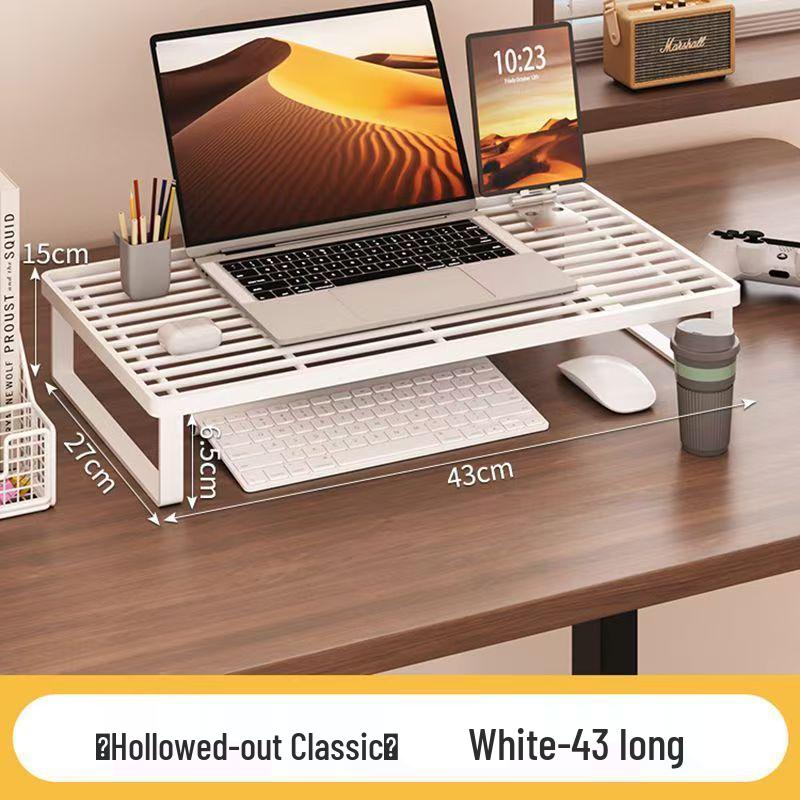 Laptop Cooling & Monitor Riser Stand - No Installation Needed