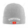 Knitted Hat Unisex Kyrgyzstan EST Independence Day For Unisex Women Boys Winter Autumn Beanie Cap Warm Bonnet