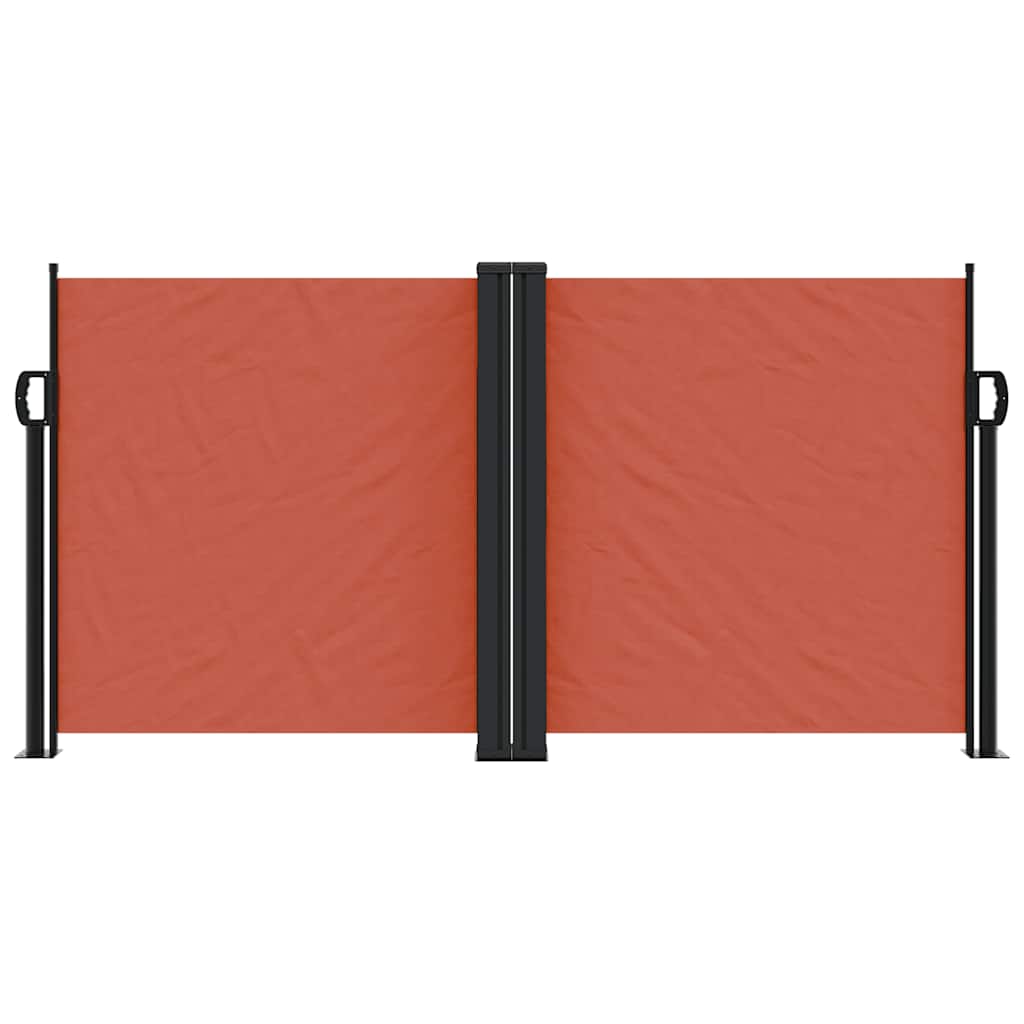 Retractable Side Awning Terracotta Red 120 X 600 Cm