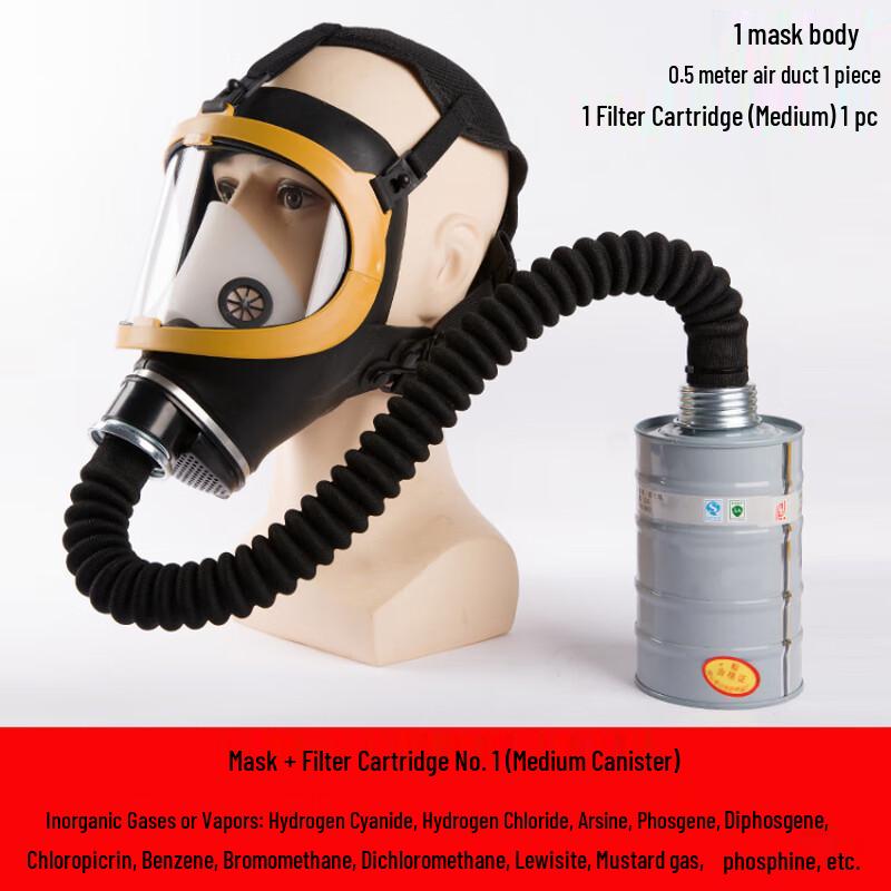

Lieve Silicone Full Face Gas Mask 1