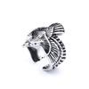New Retro Trend Jewelry Steel Color Eagle Ring Flying Eagle Ring