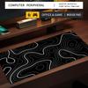 Gradient art line pattern large Mouse Pad Desk Mat NonSlip Durable Stitched Edge pc accessories Gaming mouse mat tapis souris