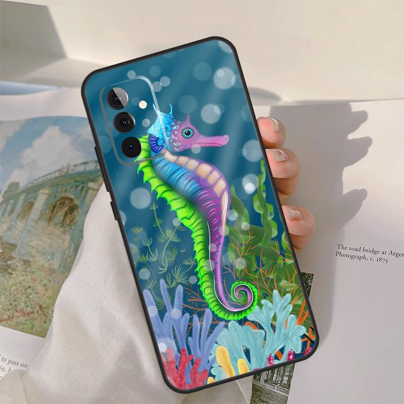 Seahorse Case For Samsung Galaxy A52 A32 A12 A22 A16 A26 A36 A56 A06 A55 A35 A15 A54 A34 A14 A13 A53