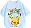 Hot Selling 2026 Kids T Shirt Pikachu Lovely Pattern Soft Comfy Casual School Wear Boys Girls Summer Street Apparel