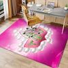 AKA Logo9 Printed Absorbent Washable Carpet, Non-Slip Bathroom Mats, Kitchen Rugs, Yoga Mat,Living Room Entrance, Camping Picnic Rugs