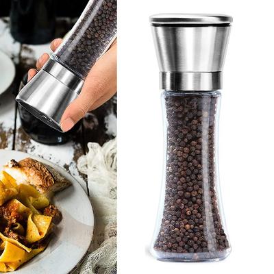 Pepper Mill Kitchen Salt And Pepper Grinder 6oz Stainless Steel Mill Shakers Easy To Use Fill Moedor De Pimenta