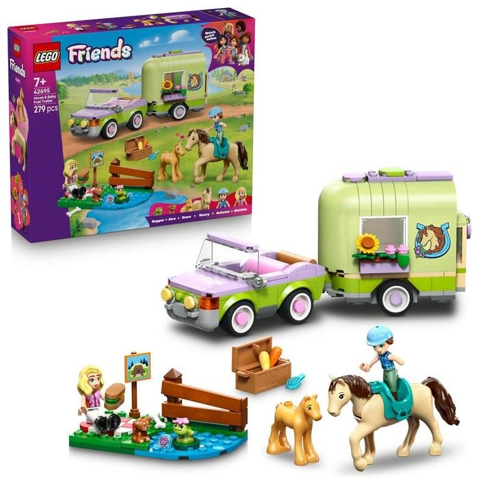 LEGO Friends Horse Family and Trailer 42695 (Multicolor)