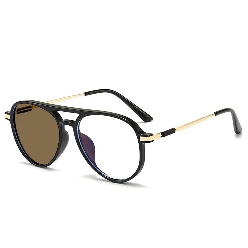 

Latest Double Beam Color Changing Reading Eyeglasses for Male HIGH-DEFINITION Intelligent Photosensitive Eyewear Anti- Blue Light Changing Eyeglasses 0