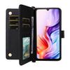 For ZTE Blade V70 Max/nubia V70 Max Wallet Case with Shoulder/Wrist Strap Leather Phone Cover Stand