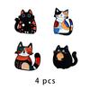 Personalized patterned cat animal brooch, cute and creative alloy drip oil badge versatile accessory cartoon decoration