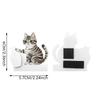 Refrigerator Magnets Cat Pushing Vase Decor Cat Whisker Collection Memorial Box Fridge Magnet Home Office Decoration For Gift
