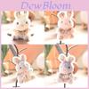 Plush Bunny Keychain With Soft Short Pile Plush For Kids And Adults
