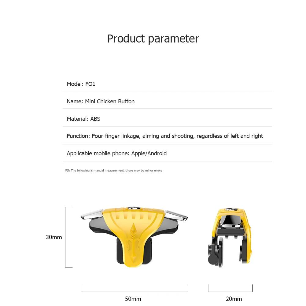 F01 1 Pair Gamepad Joystick Button Trigger PUBG Gaming Mobile Controller Shooter