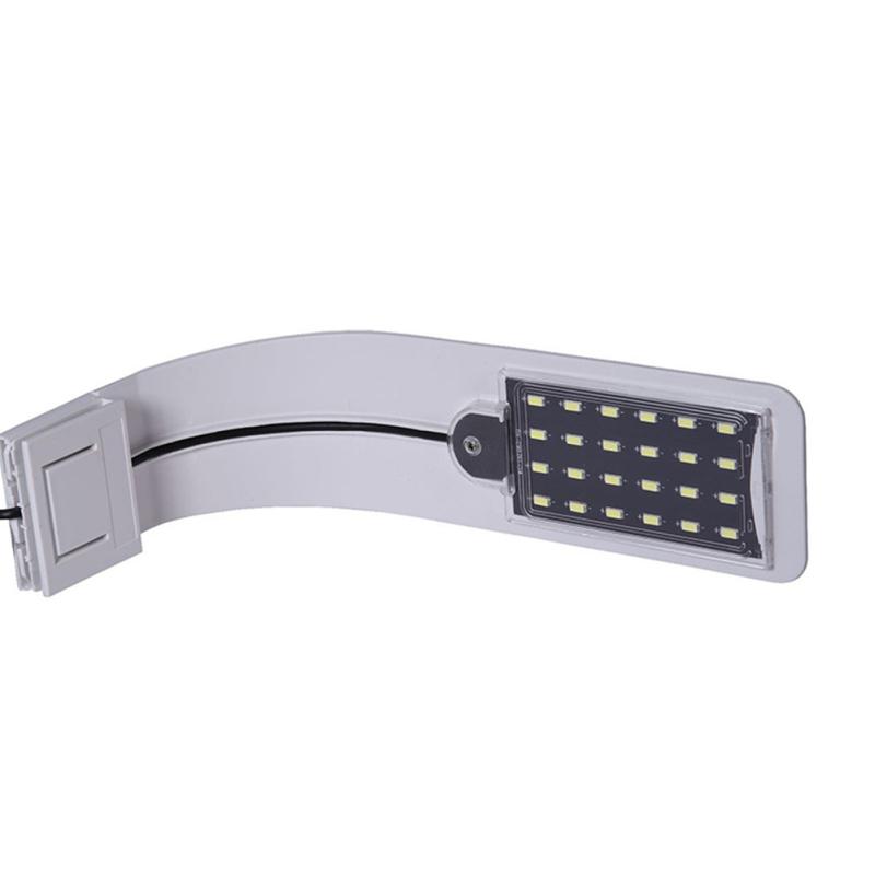 Led Mini Fish Tank Light Super Slim Blue White Light Lighting Clip On Lamp For Aquarium Fish Tanks