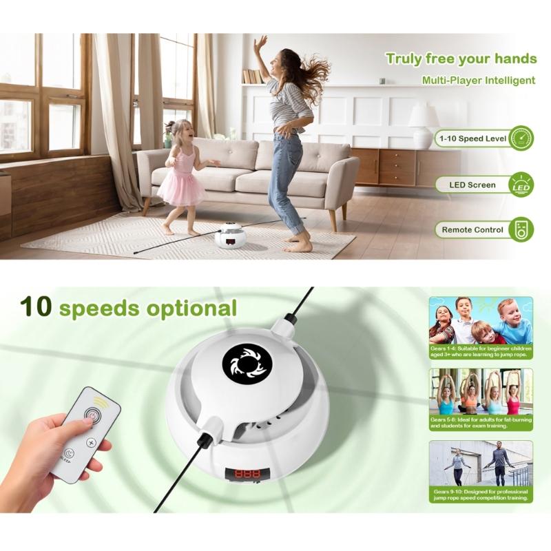 Light Weight Fitness Skipping Rope Exercise Equipment Adjustable Electric Skipping Rope Machine Kid Sports Toy