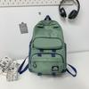 Schoolbag, Japanese Dark Functional Backpack for Men, Large Capacity INS Trendy Workwear Backpack, School Bag for Girls, Student Laptop Bag, Trendy