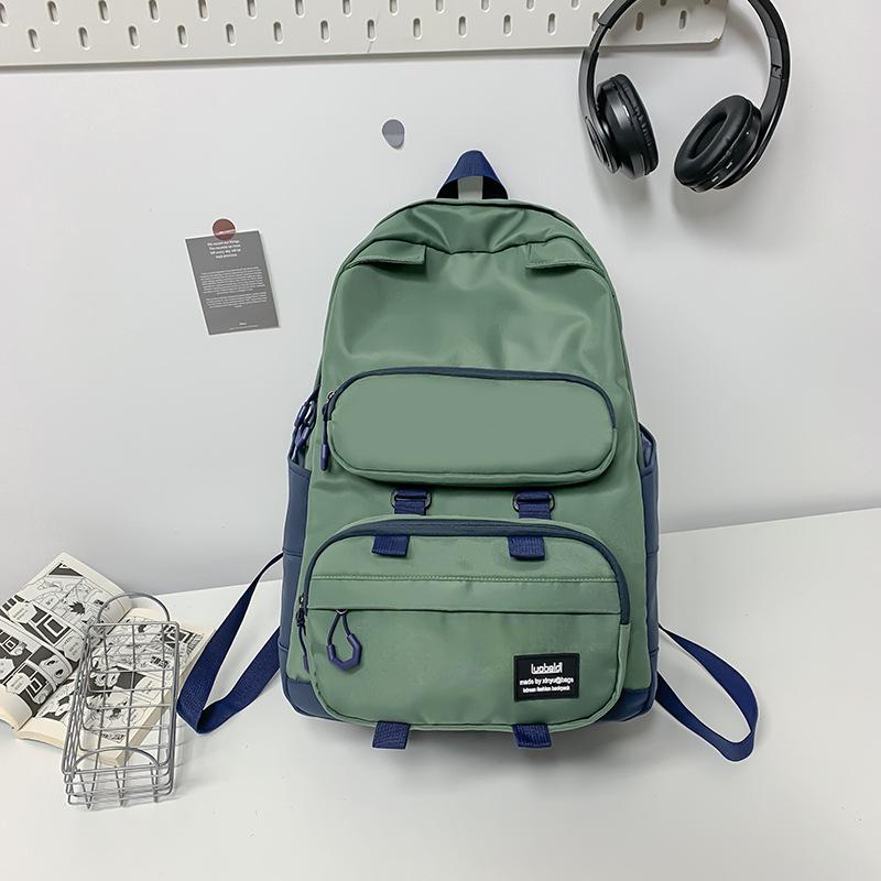 Schoolbag, Japanese Dark Functional Backpack for Men, Large Capacity INS Trendy Workwear Backpack, School Bag for Girls, Student Laptop Bag, Trendy