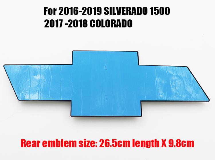 1pcs 3D ABS Car Front grill logo Rear Bumper tail door trunk sticker Emblem sticker styling Accessories For Chevrolet SILVERADO