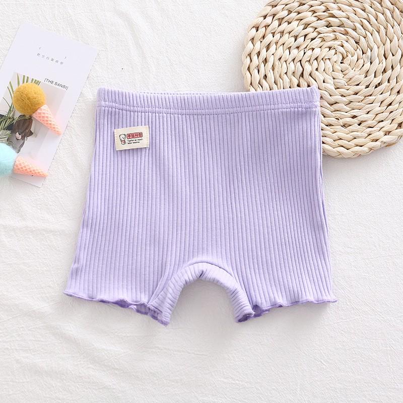 Girls' Anti-Exposure Safety Shorts - 95% Cotton High-Crotch Underwear for Children
