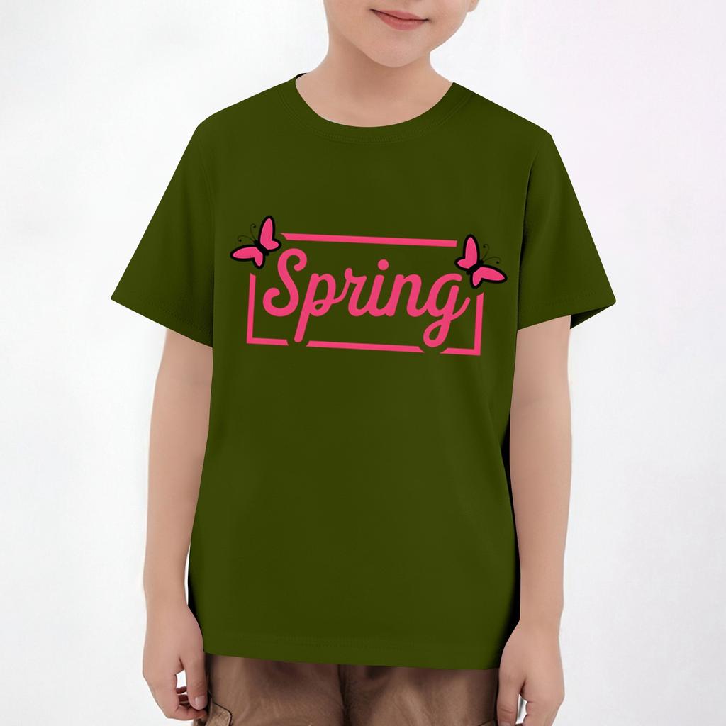 Ostern Kinder Hals Kurzarm Print Top