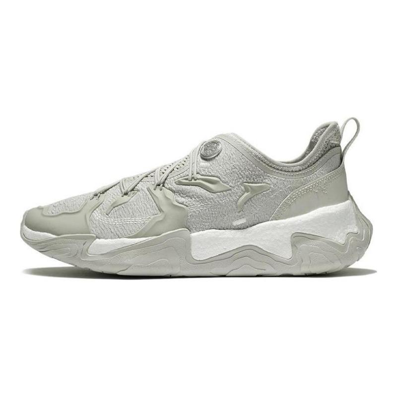 Jackie Chan KUNG FU x Li-Ning Casual Shoes Sprout Yellow Gray AGLS075-3 42