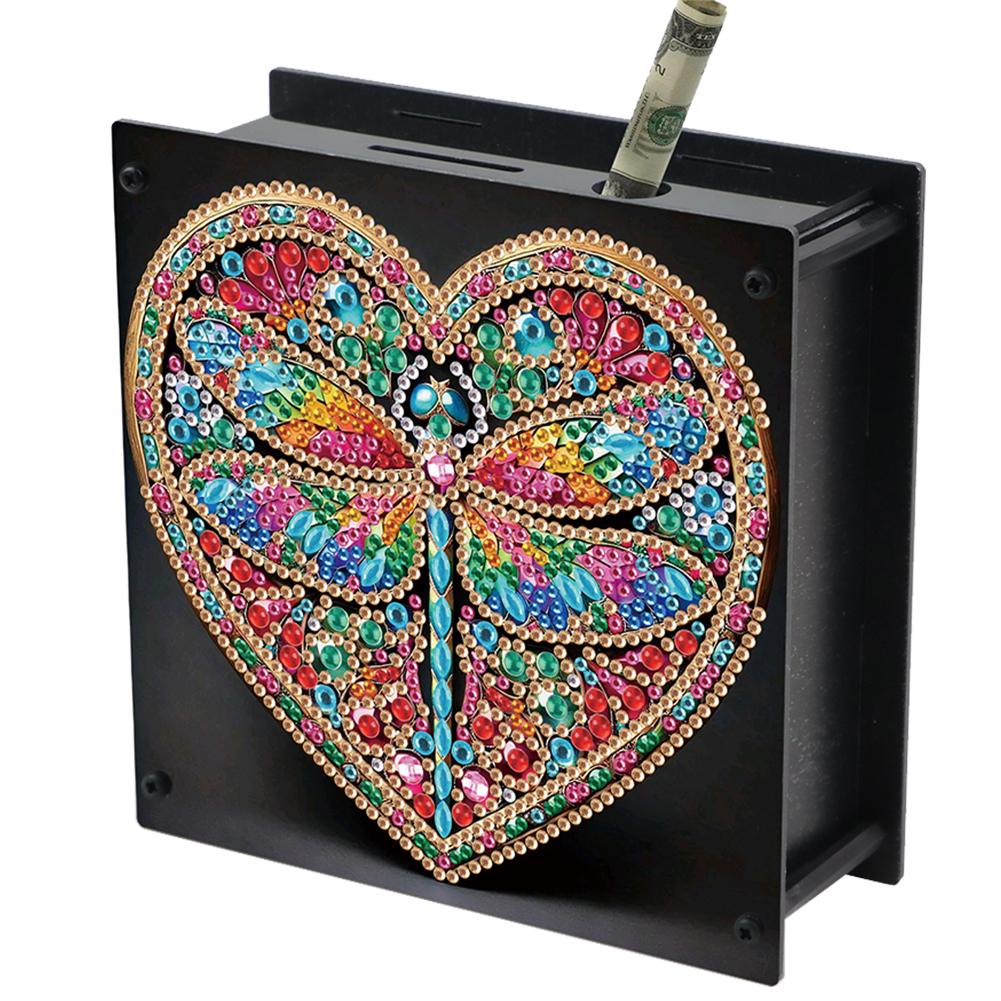 Cat Diamond Painting Money Saving Box Rhinestones Desktop Ornaments Diamond Painting Change Holder Case Decors for Home Decor