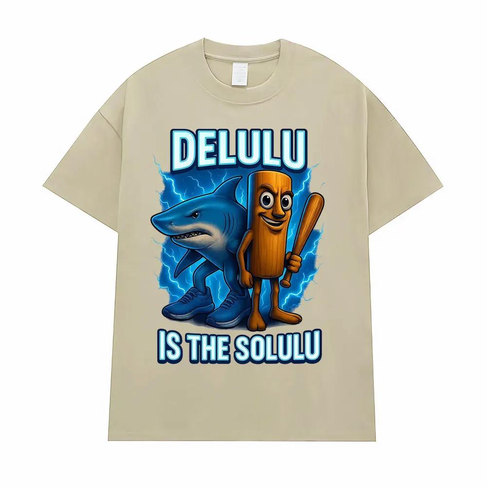 Tung Tung Sahur and Tralalero Tralala Meme T-shirt Fun Italian Brainrot T-shirt Women's Fashion Casual T-shirt