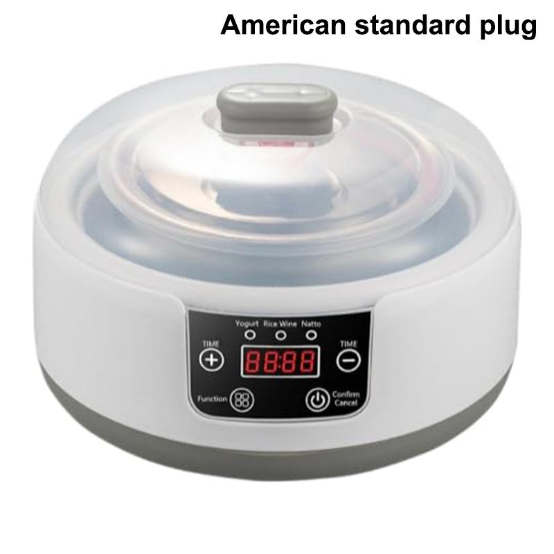 1.2 л Электрическая Мини-Йогуртница Автоматическая Многофункциональная Бытовая Машина для Приготовления Рисового Вина DIY Йогурта и Натто A1