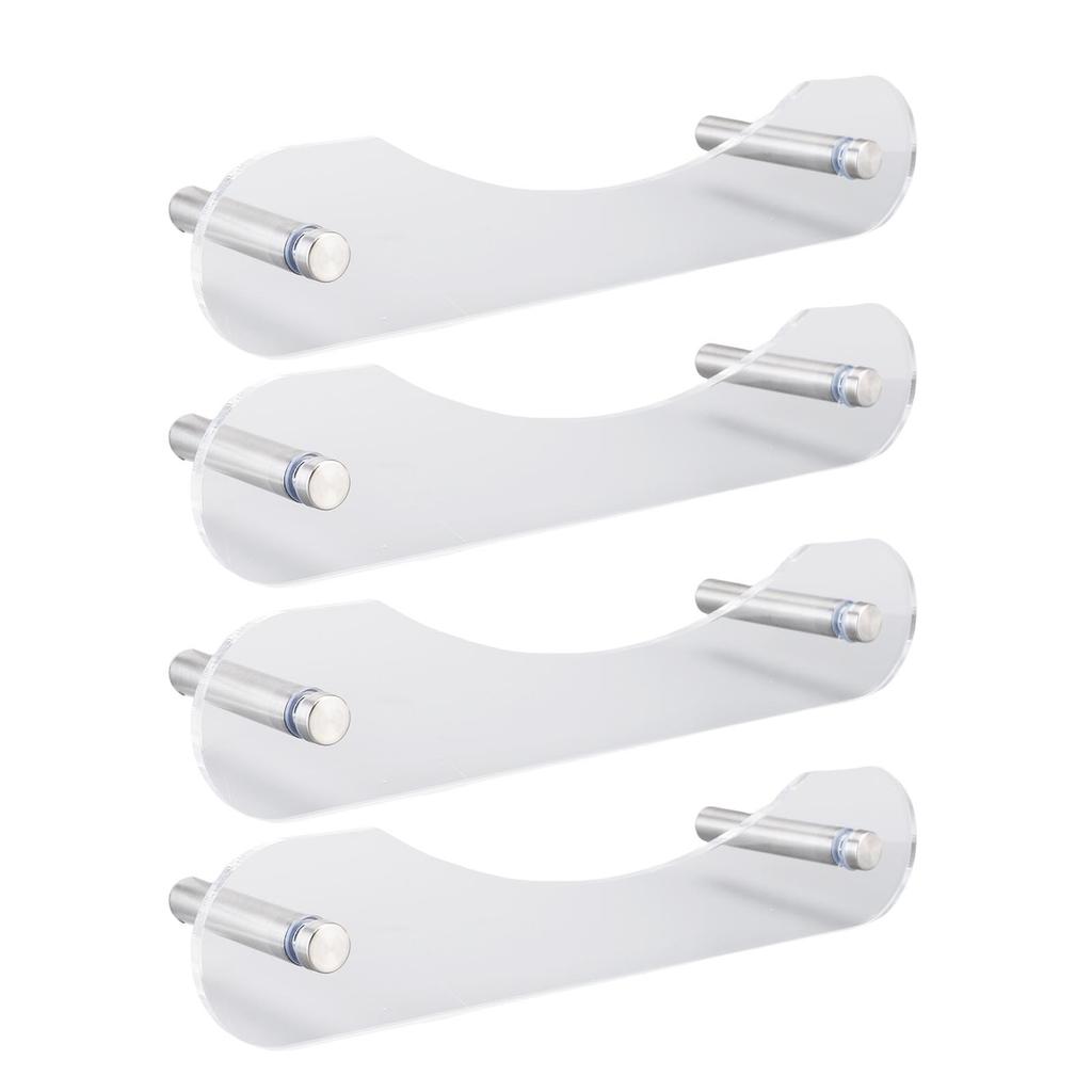 Pływający Stojak na Kapelusze Stabilny Oszczędzający Miejsce Akrylowy Montowany na Ścianie Organizer na Kapelusze dla Czapek Baseballowych