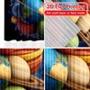 2D FLAT PRINTING 2pcs Curtains (Without Rod) Celestial Planets In Space Valentine Is Day Festival Creative Curtains Versatile