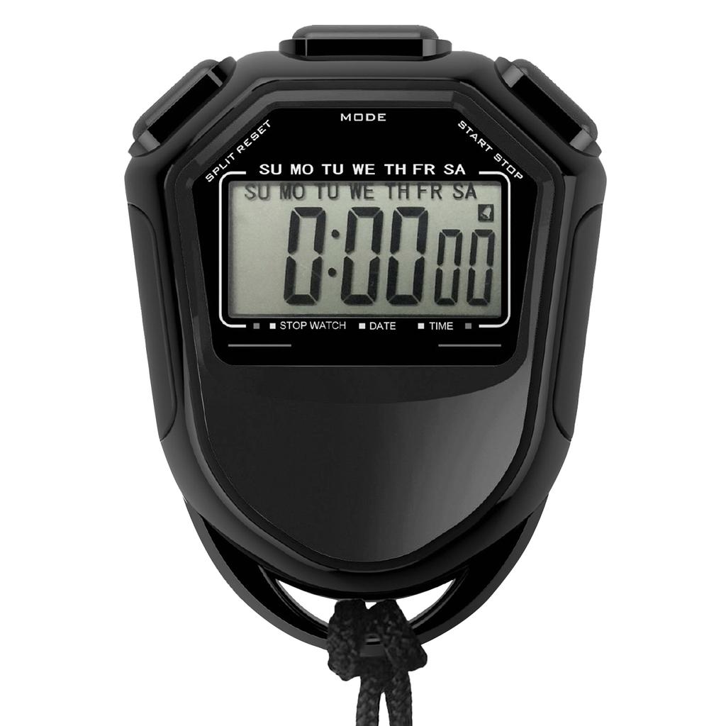 1Pc Waterproof Stopwatch Digital Handheld LCD Timer Chronograph Sports Counter with Strap for Swimming Running Football Training2