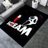 Scream, Ghostface, Knife Office Carpet Soft Polyester Entrance Carpet Washable Non slip Machine Wash