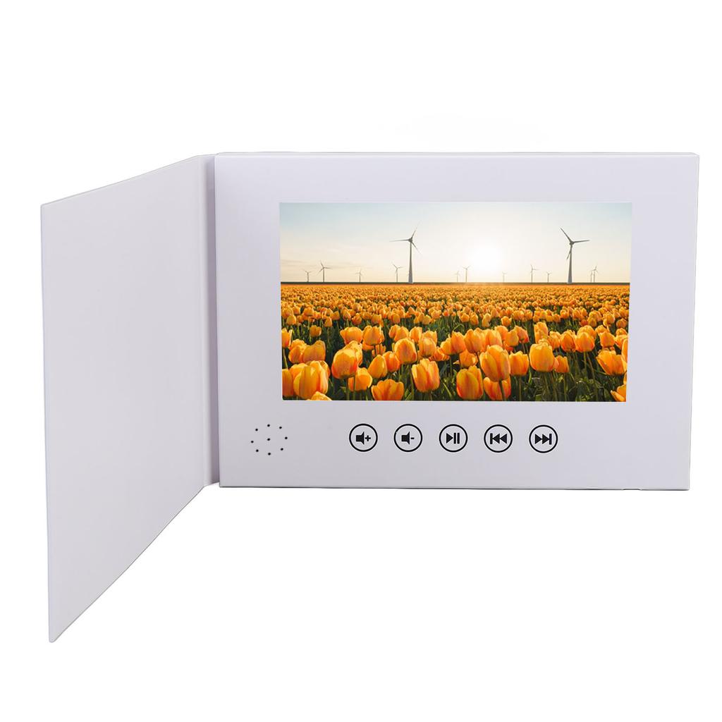 7 Inch Video Greeting Card Electronic Video Brochure LCD Screen Digital Brochure for Xmas Anniversary Special Occasions